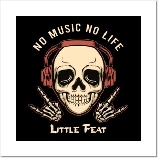 No music no life little feat Posters and Art